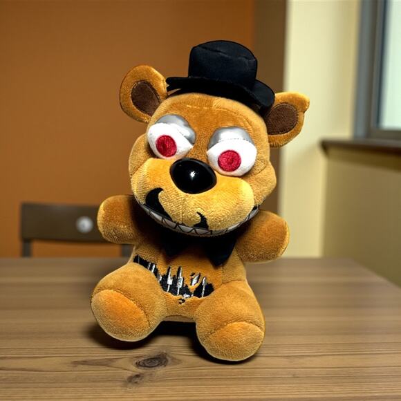 Funko Five Nights at Freddys Nightmare Freddy Plush 2016 FNAF 8in horror bear - Picture 1 of 10